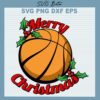 Basketball Merry Christmas SVG