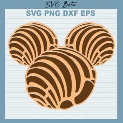 mickey head concha SVG