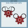 Mickey Minnie Snowflake Svg