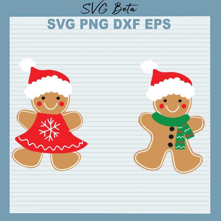 Gingerbread Baby SVG, Christmas Gingerbread Girl SVG, Christmas ...