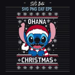 Ohana Stitch Ugly Christmas Sweater SVG