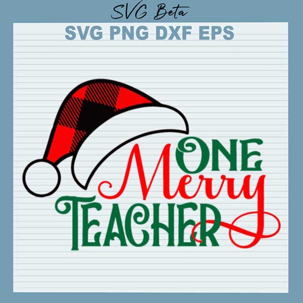 One Merry Teacher SVG