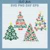 Dog Paw Christmas Tree SVG Bundle