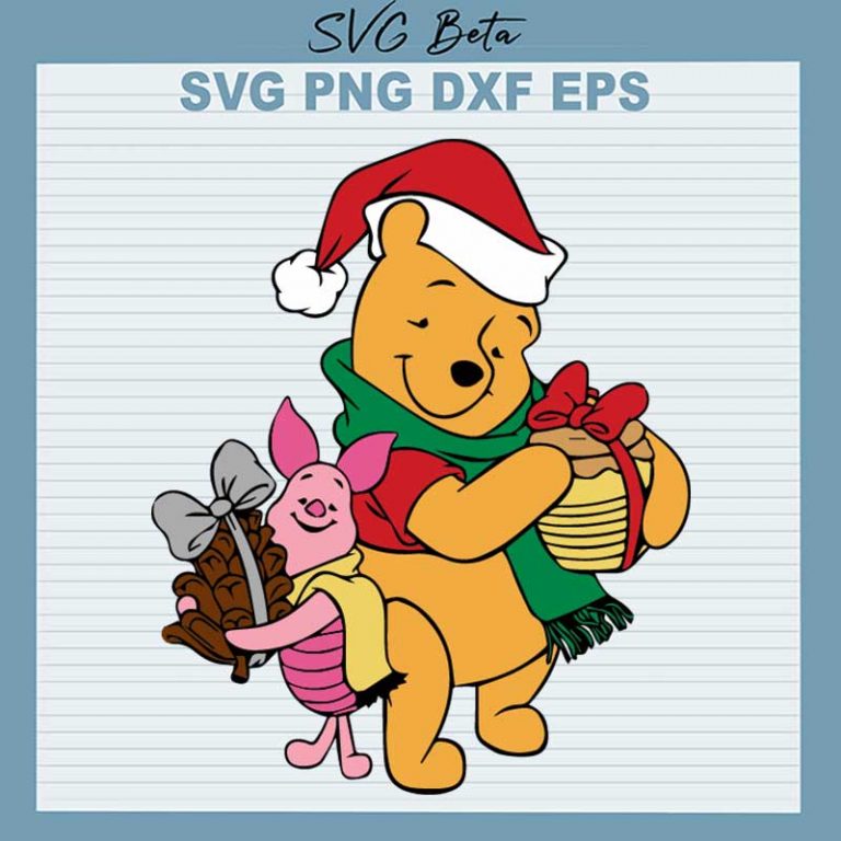 Christmas Winnie The Pooh SVG, Christmas The Pooh SVG, Disney The Pooh