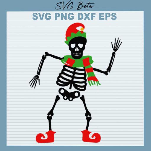 Santa Skeleton Christmas SVG