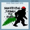 Squatching Through The Snow Sasquatch SVG
