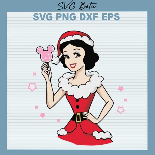 Santa Snow White Christmas SVG