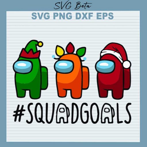 Among Us Squad Goals SVG