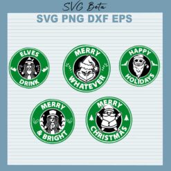 Christmas Starbuck Coffee SVG Bundle