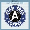Star trek coffee logo svg
