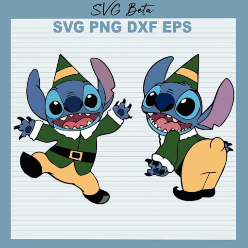 The Elf Stitch Christmas SVG