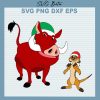 Timon And Pumba Christmas SVG