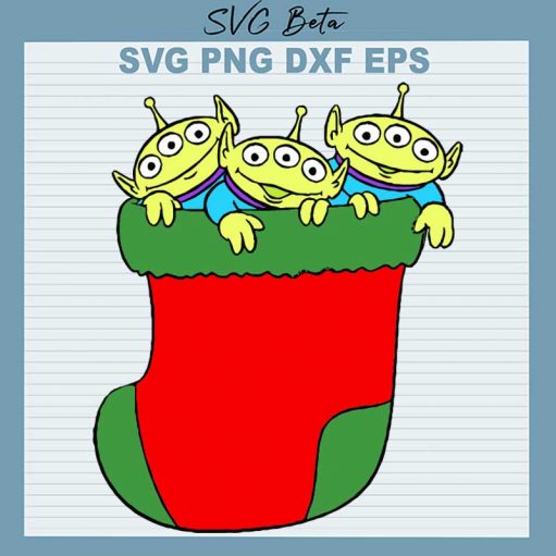 Toy Story Christmas Stock SVG, Aliens Christmas SVG, Pixar Movies Christmas SVG PNG DXF Cut File