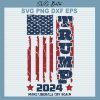 Trump 2024 American Flag SVG