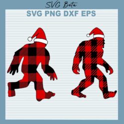 Christmas Bigfoot SVG
