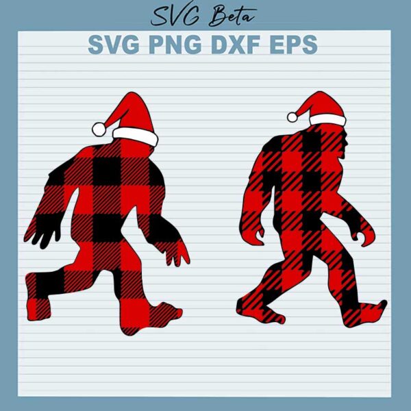 Christmas Bigfoot SVG