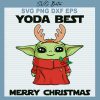 Baby Yoda Best Merry Christmas SVG