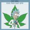 Rick And Morty Weed SVG