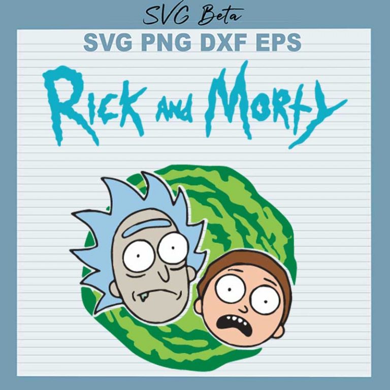 Rick And Morty SVG, Rick And Morty Portal SVG PNG DXF Cut File