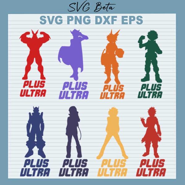 My Hero Academia Plus Ultra SVG