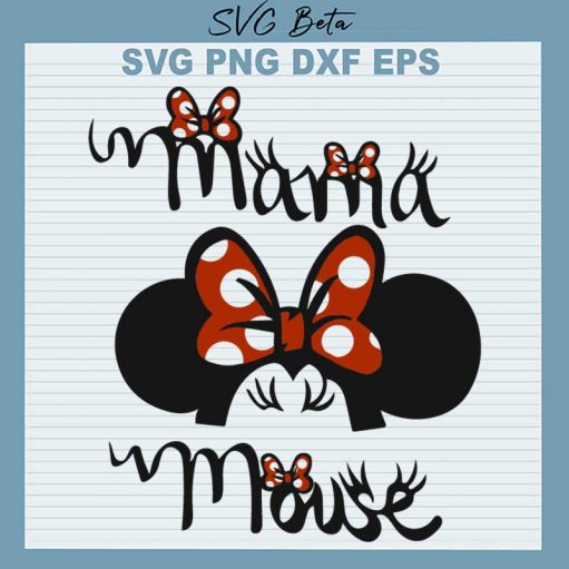 Minnie Mama Mouse Svg