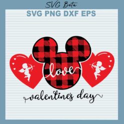 Mickey Ears Valentines Day SVG