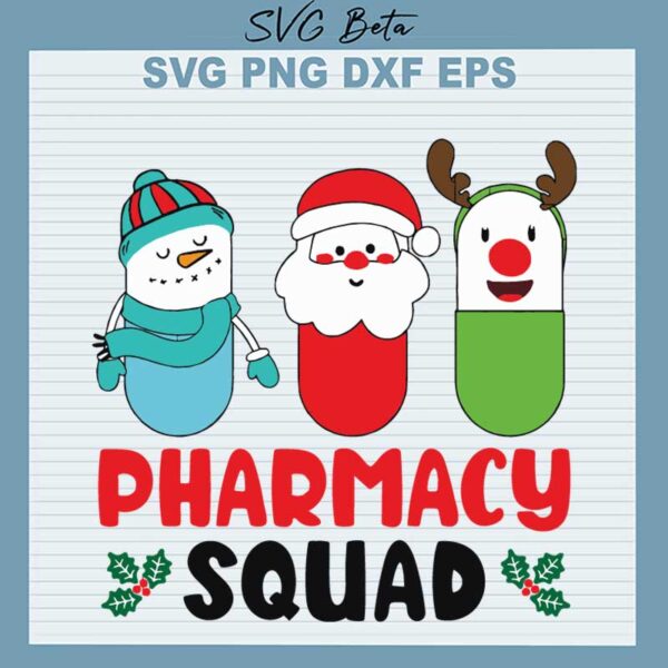 Christmas Pharmacy Squad SVG