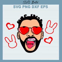Bad Bunny Valentine SVG