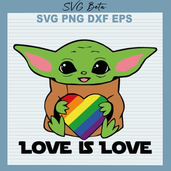 LGBT Yoda Love Is Love SVG