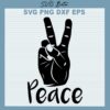 Peace Hand SVG