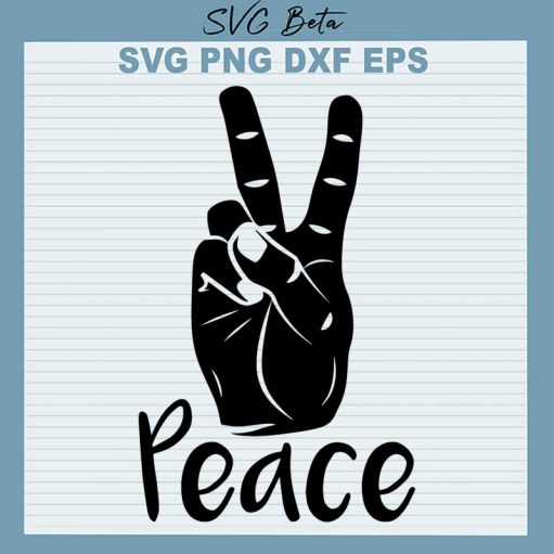 Peace Hand Svg