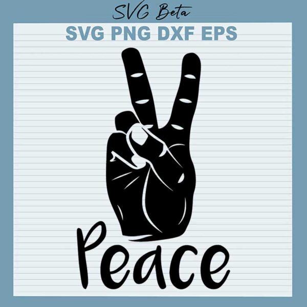 Peace Hand SVG