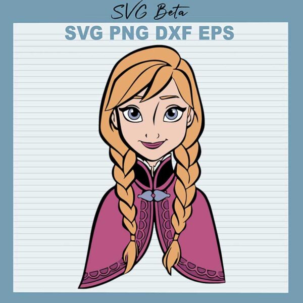 Frozen Anna SVG