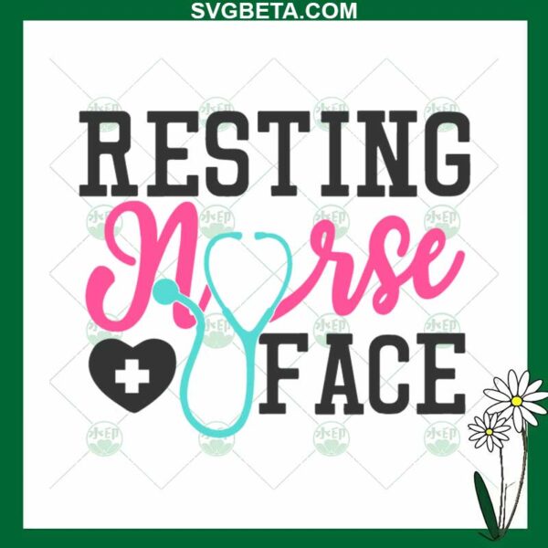 Resting Nurse Face SVG