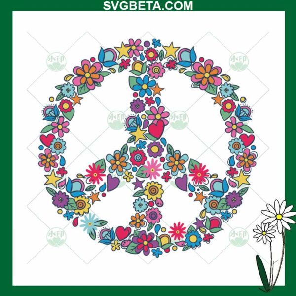 Peace Flower SVG