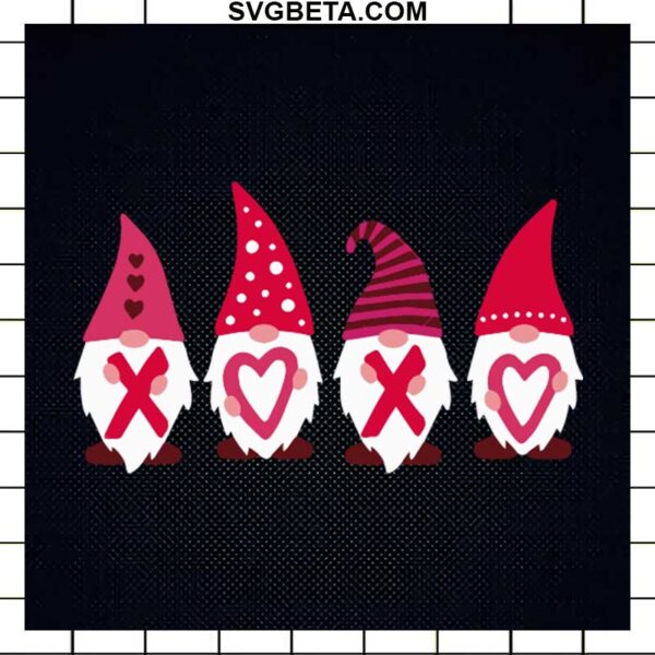 Gnome Happy Valentine's Day SVG