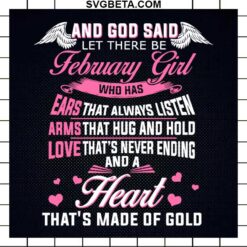 February Girl SVG