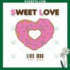 Sweet Love Donut Svg
