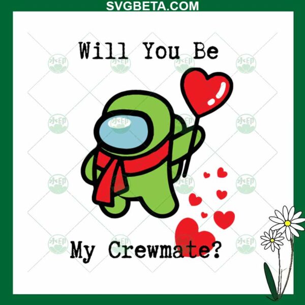 Will You Be My Crewmate SVG