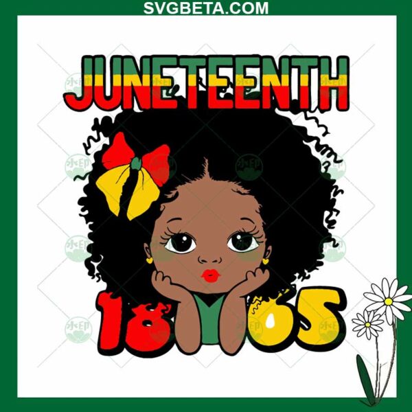 Baby Afro Juneteenth 1865 SVG