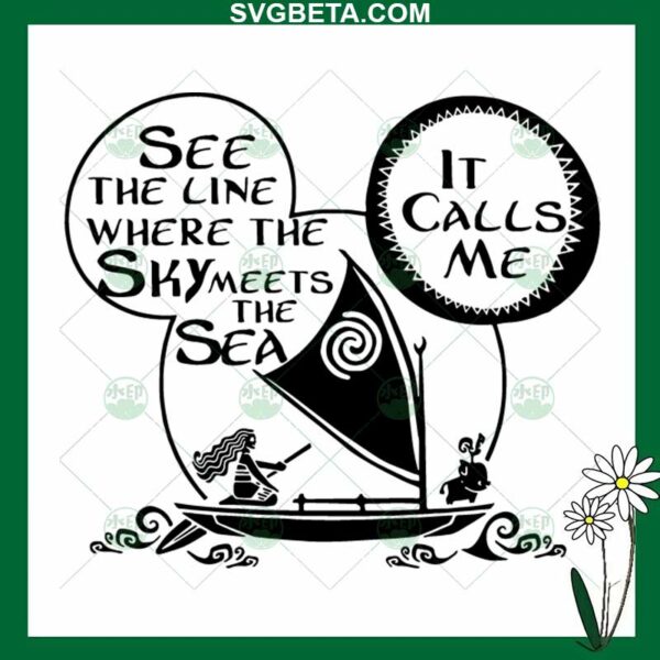 Moana Mickey Ears SVG