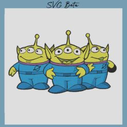 Aliens toy story embroidery design