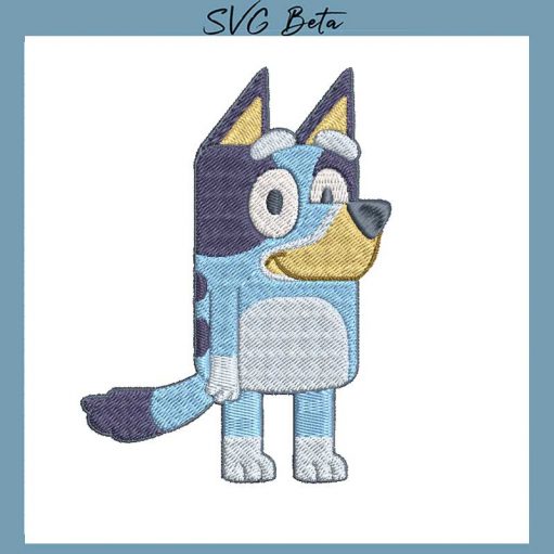 Bluey Embroidery Design