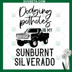 dodging potholes in my sunburnt silverado svg