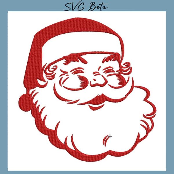 santa claus embroidery design