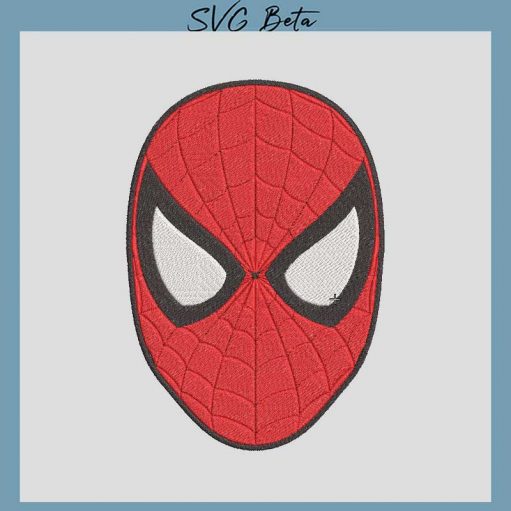 Spiderman Mask Embroidery Design