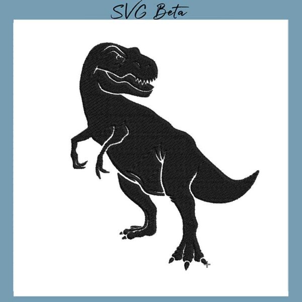 t rex embroidery design