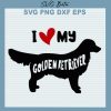 I Love My Golden Retriever SVG