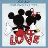 Mickey Minnie Valentine SVG
