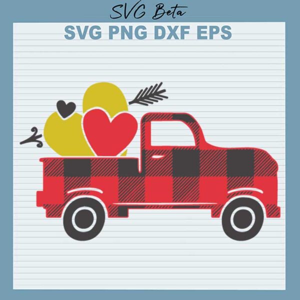 Valentine Truck SVG